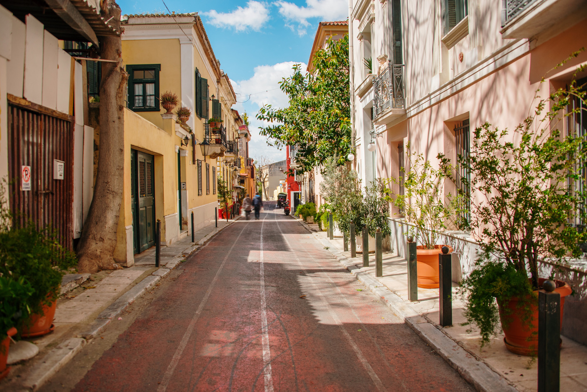 Street in Plaka, Athens, Greece